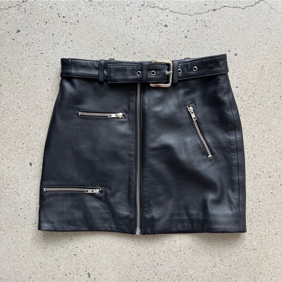 House of Harlow 1960 x REVOLVE Tori Leather Skirt - Picture 2 of 5